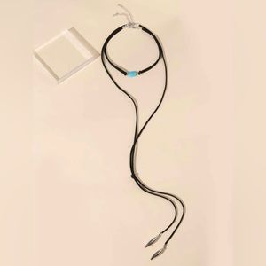 2-Piece Turquoise Decor Necklace